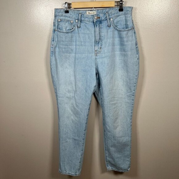 Madewell Denim - Madewell The Curvy Perfect Vintage Jean 31 Fitzgerald Light Wash High Rise Blue